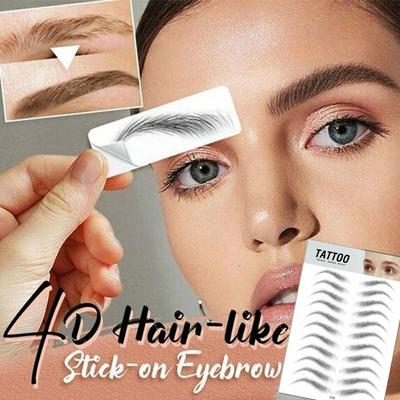 Waterproof Water-based False Eyebrows 4D Hair-like Eyebrow Eyebrow Tattoo Sticker Authentic