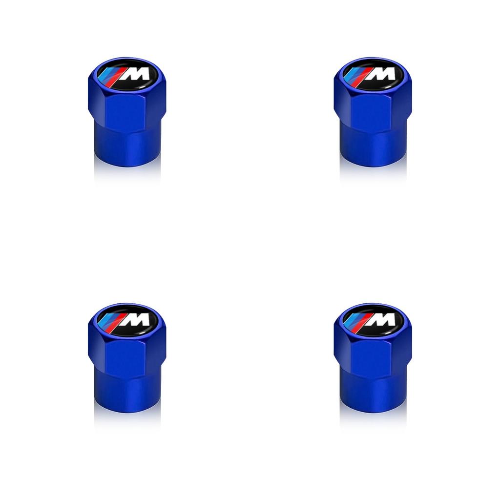 New 4Pcs Car Wheel Tire Valve Caps Air Stem Covers Accessories For BMW M E34 E36 E60 E90 E46 F10 F20 F30 X5 X6 X1 M3 M5 M6 E71