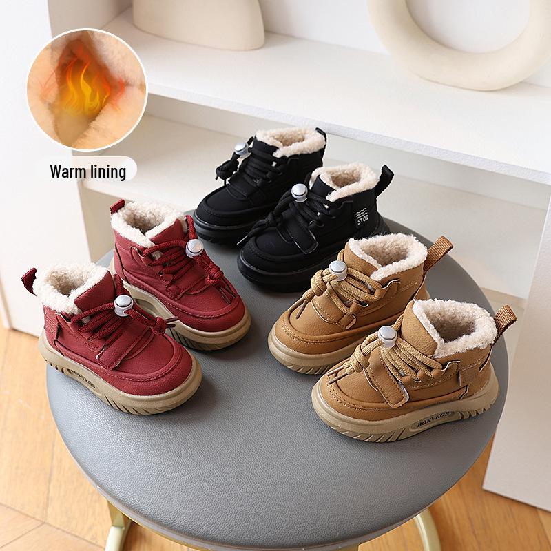 Zimní dětské sněhule 2024: Hustý, sametem podšitý chlapecký a dívčí korejský styl