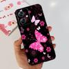 For Motorola Moto G54 5G Case Black Matte Liquid Silicone On Motorola G54 MotoG54 G 54 Soft Cover Leopard Print Coques Fundas