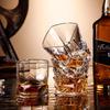 ZISIZ Handmade Crystal Whiskey Tumbler Glass Set