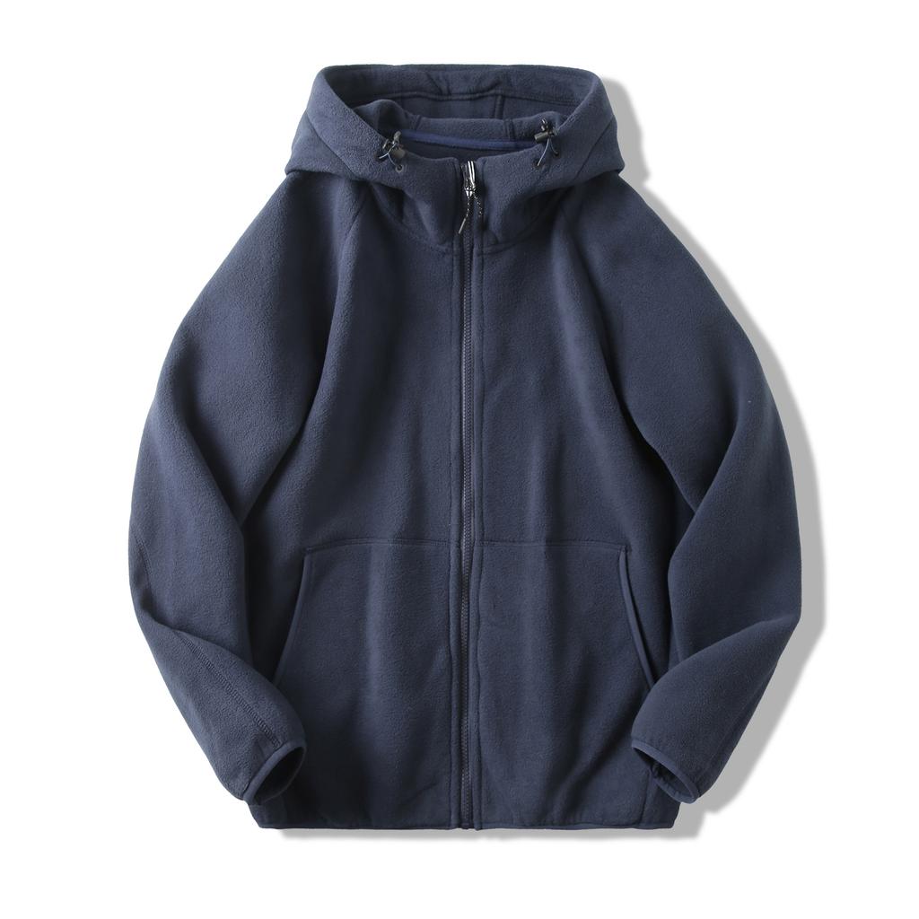 Autumn Winter  Sports Thick Warm Fleece Hoodie Men's Casual Comfortable Coat