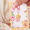 5Pcs/set Glow In The Dark Capybara Keychain for Key Organization and Bag Decoration Hanging Ornament Keyring Decors