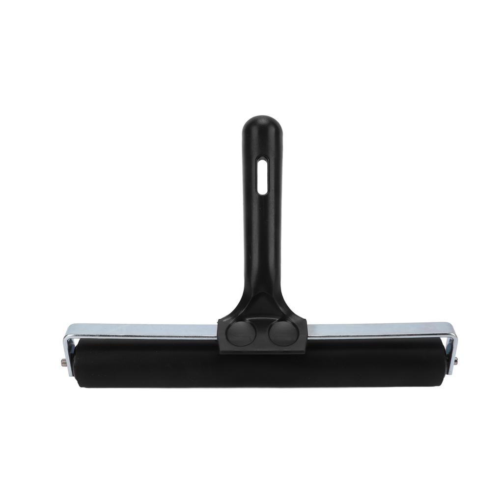 20cm Print Roller High Elasticity Rubber for Paint Art Craft Oil Painting Printmaking with Nonslip Plastic Handle