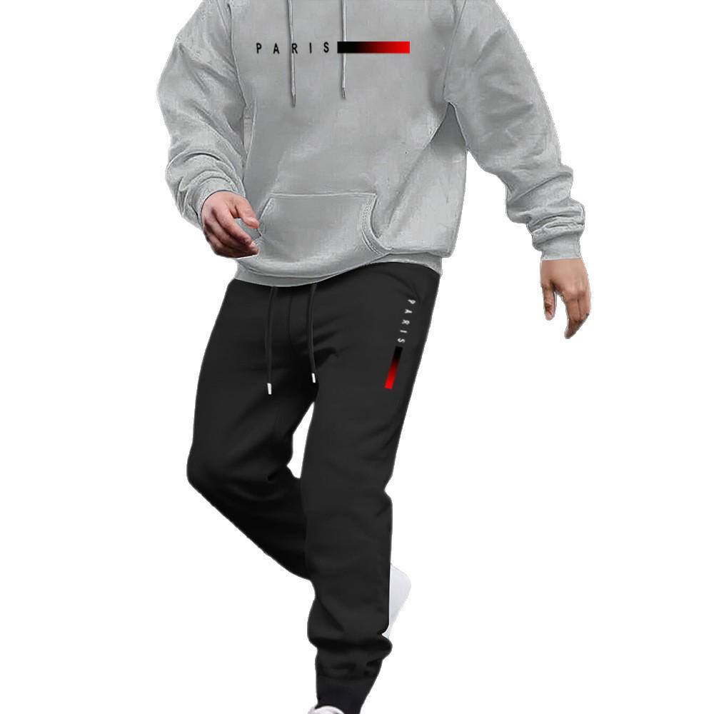 2025 Herren Logo-Print Kapuzenpullover & Jogginghosen Set