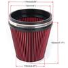 Universal 6 Inch 152mm Car High Flow Air Filters Replacement Cold Air Intake Sport Racing Washable Air Filters Auto Accessories