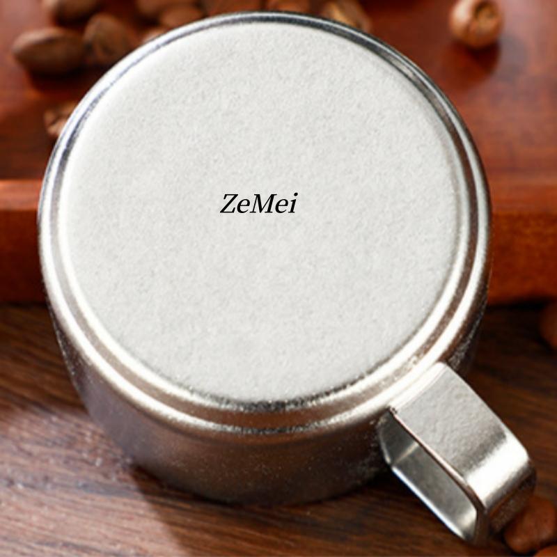 1Pcs Pure Titanium Double-Wall Mini Coffee Mug,Handheld Water Cup Silver-Gray Drinking Office Tea Mug 100ml Exquisite Coffee Cup