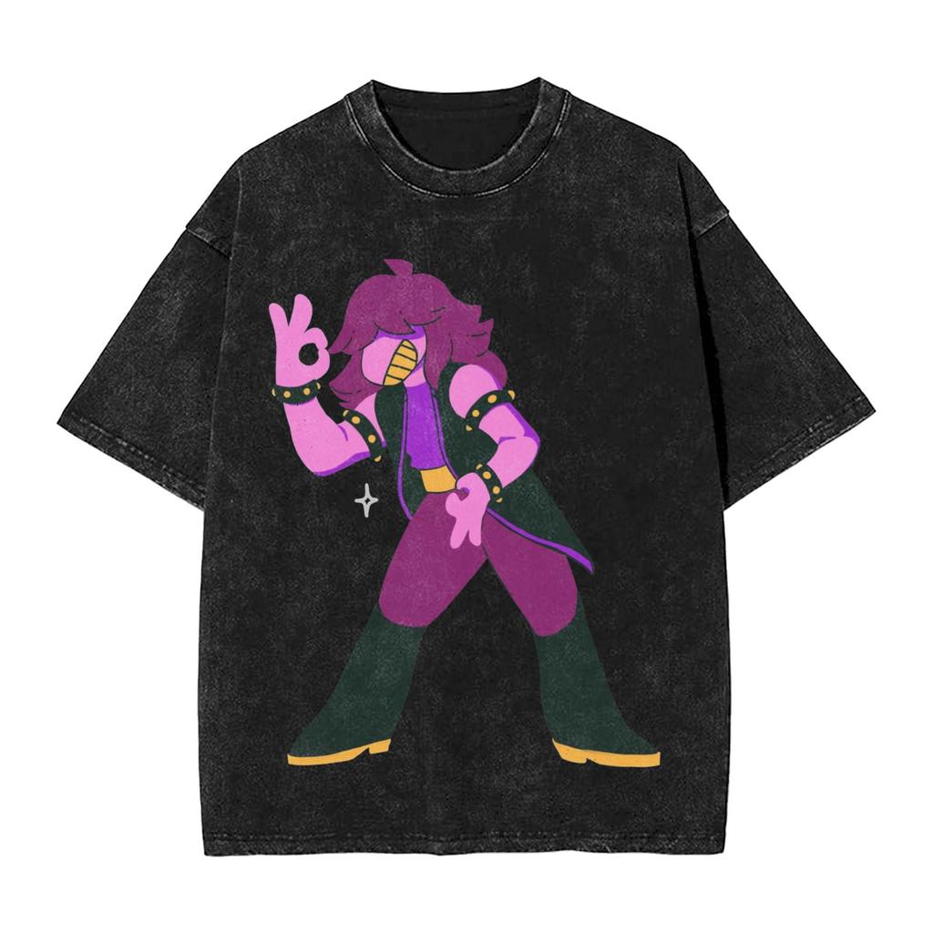 Hip Hop ITs TV Time Funny Tenna Deltarune Chapter Merch T Shirt for Unisex Women  Washed Cotton Tee Shirt Clothing