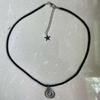 Adjustable Chain Star Vortex Collarbone Chains Handmade Neck Jewelry PU Rope