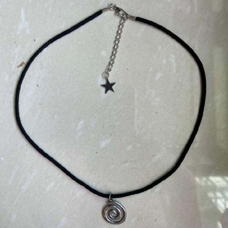 Adjustable Chain Star Vortex Collarbone Chains Handmade Neck Jewelry PU Rope