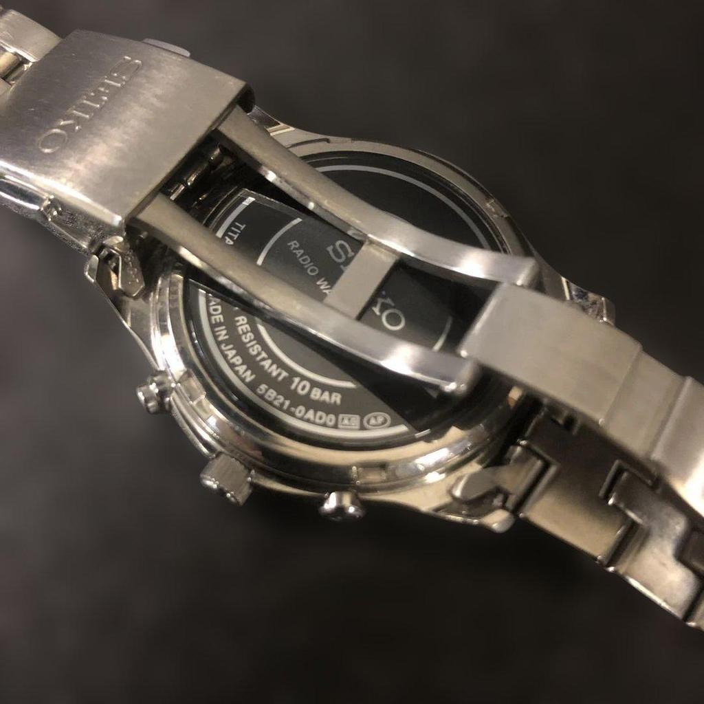 [USED] Today's Sale: SEIKO Titanium Radio Controlled Wristwatch 5B21-0AD0