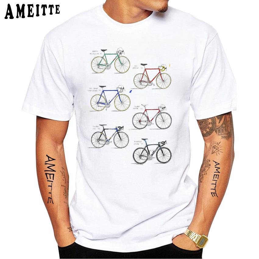 Colnago Master Mexico Saronni Road Bicycle Classic Print T Shirt Men S Short Sleeve Bike