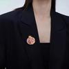 New Light Luxury Pomegranate Design Ladies Brooch Symbolism Suit Coat Accessories