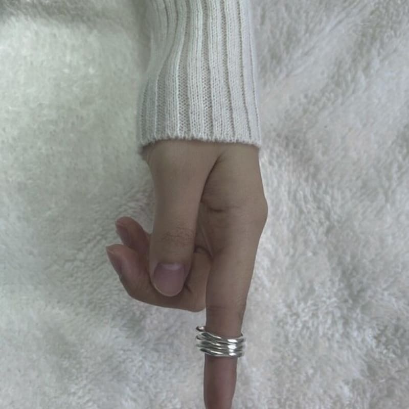 LAPEEZ Triple Stack Ring Set