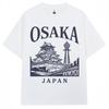 Japanese Style Osaka Print Tshirts Travel Destination Souvenir Unisex Unisex Fashion Vintage Short Sleeve Oversized Cotton T Shirts