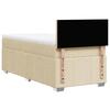 Vidaxl Letto Continentale Con Materasso, Crema, Tessuto, 80X200 Cm