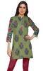 Moomaya Printed Side Slit Short Kurta Tunic For Women Summer Wear Ladies