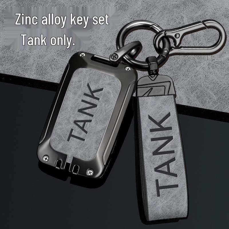 Tank 300/500 Key Cover: New Logo City Off-road Metal Car Buckle for Men.