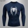 Maglietta Sportiva a Maniche Corte Rashguard Spider-Man Stampa Compressione Corsa Allenamento Bodybuilding T-Shirt Asciugatura Rapida
