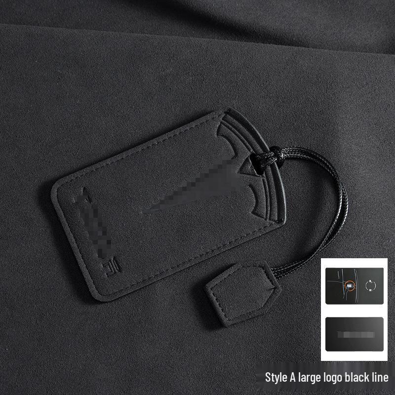 Tesla Key Card Holder for Model 3/Y - Stylish Suede Bag for Men and Women