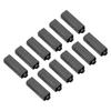 12pcs Carbon Brushes Set for Anchor Engine Electric Hair Dryer 4x5 5x17mm Compatible with Various Electric Motors
