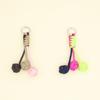 Korean-Style Handmade Woven Colorful Sphere Keychain Pendant