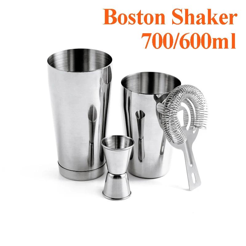 Nerezová sada na koktejly Míchačka Barman sada Cobbler Boston Shaker Barová sada Nástroje Jigger Míchačka Muddler Nalévátko Lžíce
