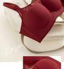 Rose Rendezvous: Red Seamless Push-Up Bra for Comfort and Enhancement