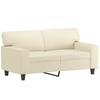 Vidaxl 2-Osobowa Sofa, Kremowy, 120 Cm, Sztuczna Skóra
