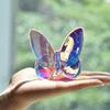 Crystal Desktop Decoration Glass Table Ornaments Elegant Butterfly Figurine  Home Office