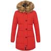 Women's Hooded Slim Fit Cotton Coat - European & American Style, Mid-Length, Solid Color, Warm Outerwear for Autumn & Winter