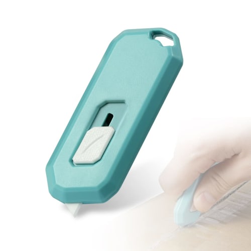 Magicfour Cardboard Cutter, Ceramic Magnetic Mini Cutter, Box Opener, Small, Automatic Retractable, with Keychain Hole, Portable, for Opening Envelope