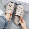 Large Size Summer Hollow Bag Head Cool Slippers EVA Breathable Beach Men's Shoes Home Outdoor Wading Hole Shoes