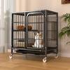 Extra Large Indoor Cat Cage with Toilet for Home Use Reinforced Heavy Duty Four Tier Square Tube Cat Villa