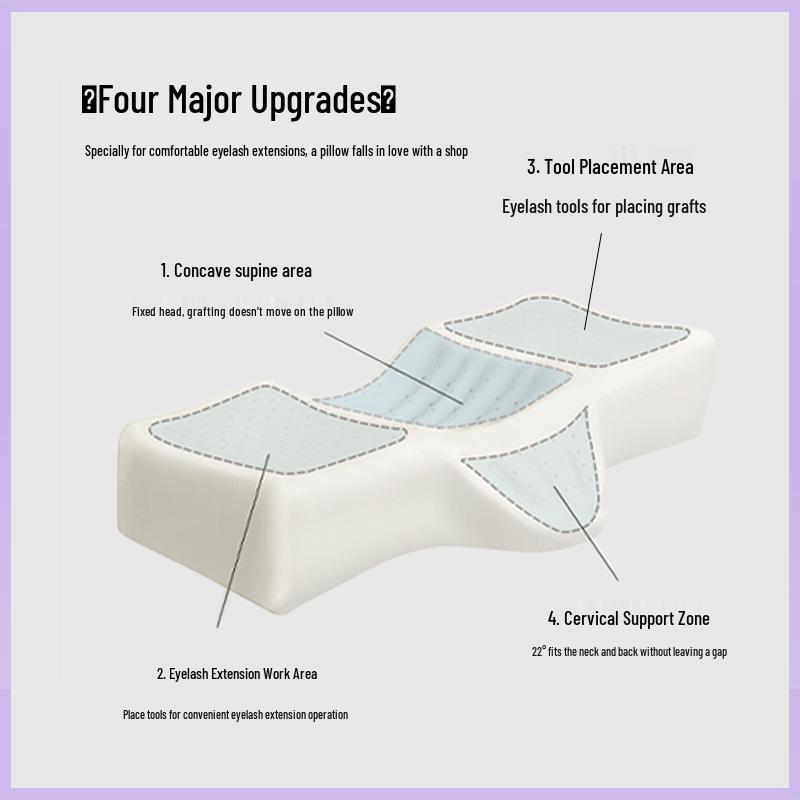 Wimpernverlängerung Memory-Schaum Nackenstützkissen für Kosmetikstudio