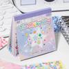 24Pcs/book Cute Die-cut Flash Decorative Stickers Book DIY Scrapbook Phone Case Decoration Collage Material Aesthetic Stationery