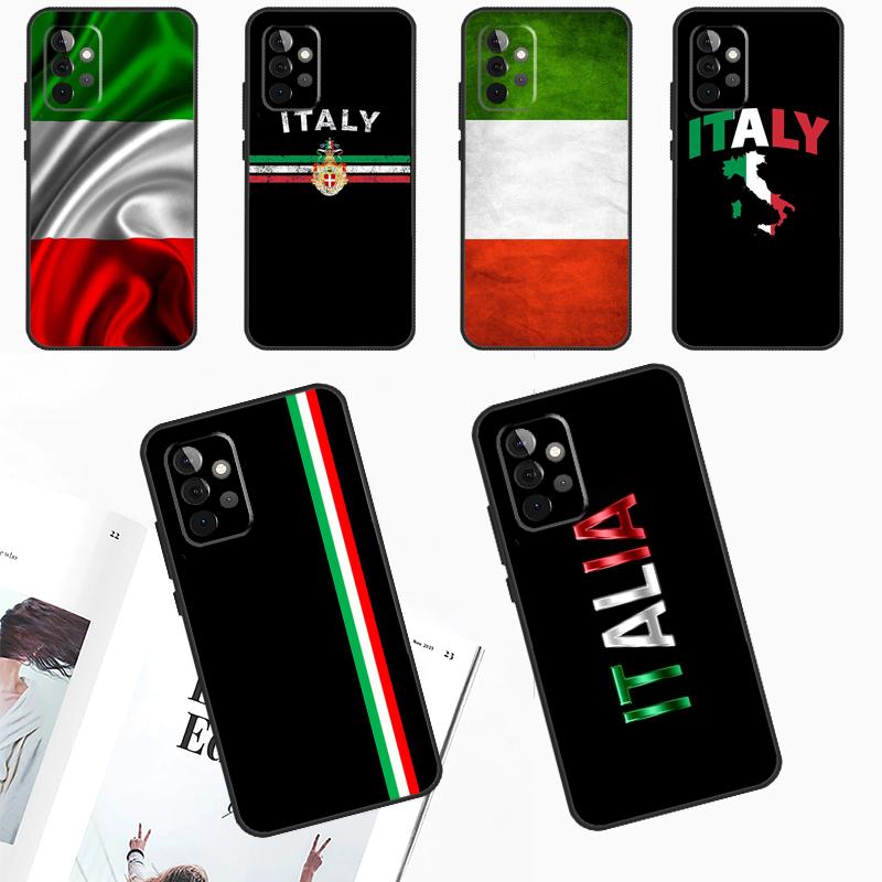 Italy Flag Case For Samsung Galaxy A53 A33 A13 A12 A32 A52 A14 A34 A54 A15 A25 A35 A55 A51 A71 Cover