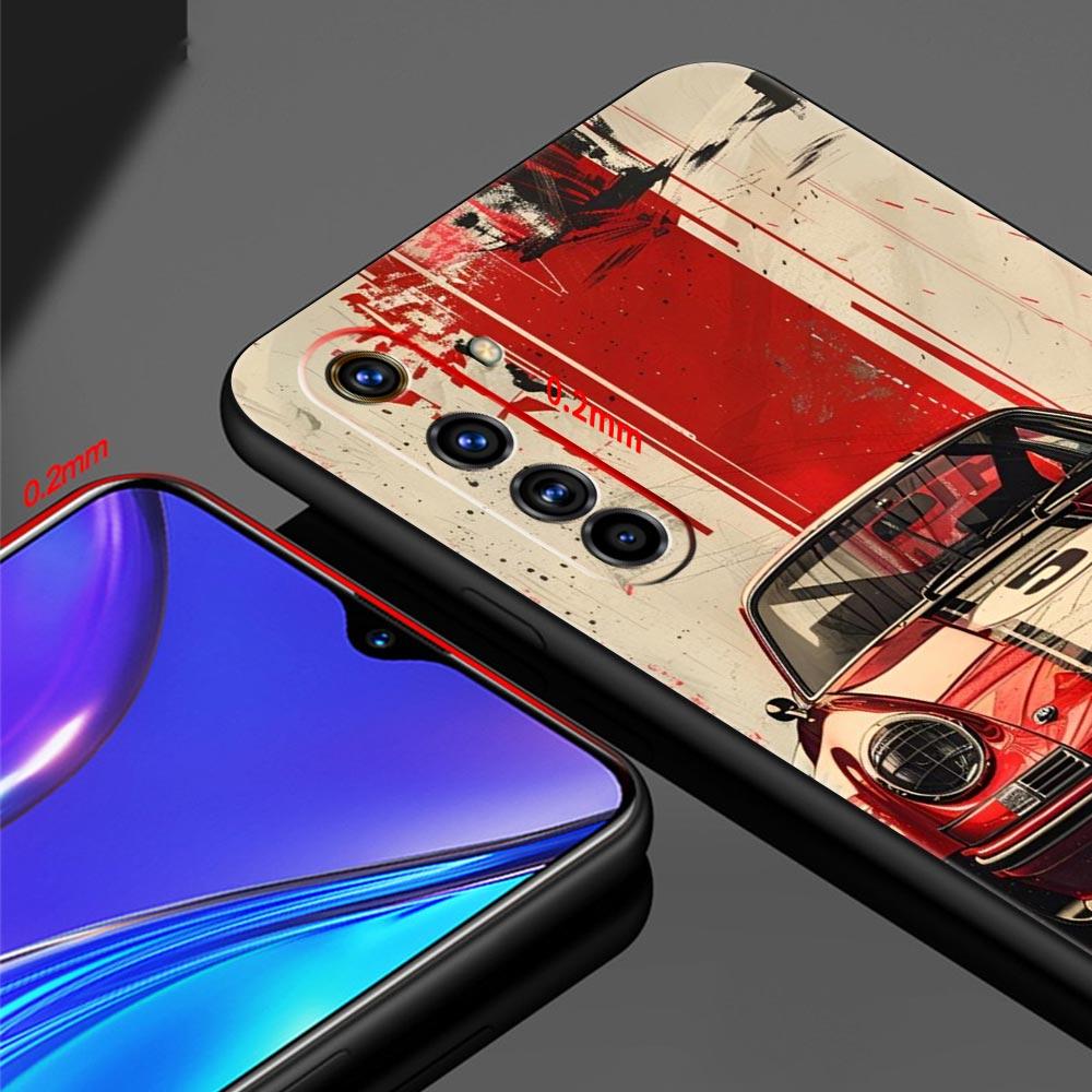 JDM Tokyo Drift Sports Car For Realme GT Neo 2 3 3T 5 Phone Case 12 11 5G 10 9 8 5G 7 6 GT5 GT3 GT2 Pro C21 C11 C25 C35 Cover