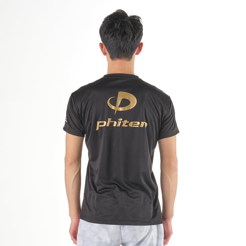 Phiten RAKU Krátký Vysoký Střední 7 Barev na Výběr Tričko Certifikované Asociací Stolního Tance a Volejbalu, Rukáv, Pánské, Dámské, Unisex, Sportovní, Klubové,