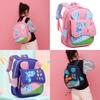 Adorable Cartoon Giraffe Nylon Backpack For Kids Lightweight And Breathable School Bag