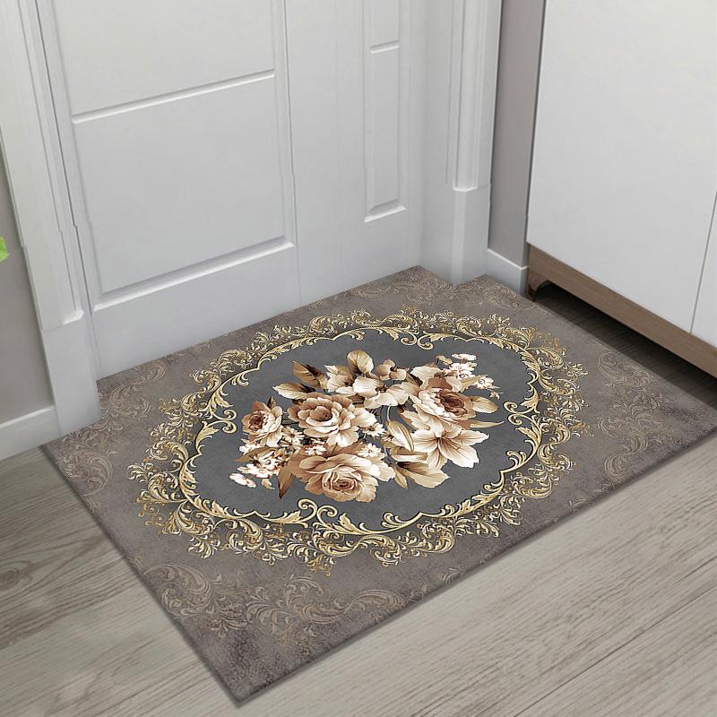 European Style Non-Slip Entrance Door Mat for Living Room and Bedroom
