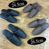 L Size Synthetic Leather Antibacterial [Black] / Slippers, Techsele, Mesh-like Design, [M+home]