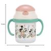 skater baby straw hopper two-handed mug 230ml disney mickey mouse one push silicone straw ksh2-a for ages 8 months and up