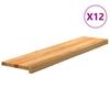 Vidaxl Treppenstufen, 12 Stück. Braun 110X25X2cm Leichtes Eichenholz
