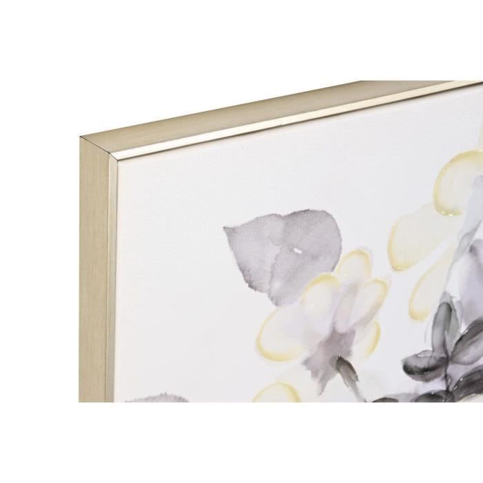 Cadre - 80 X 3,5 X 80 Cm - 2 Vases Traditionnels - Couleur Blanche - Décoration Élégante