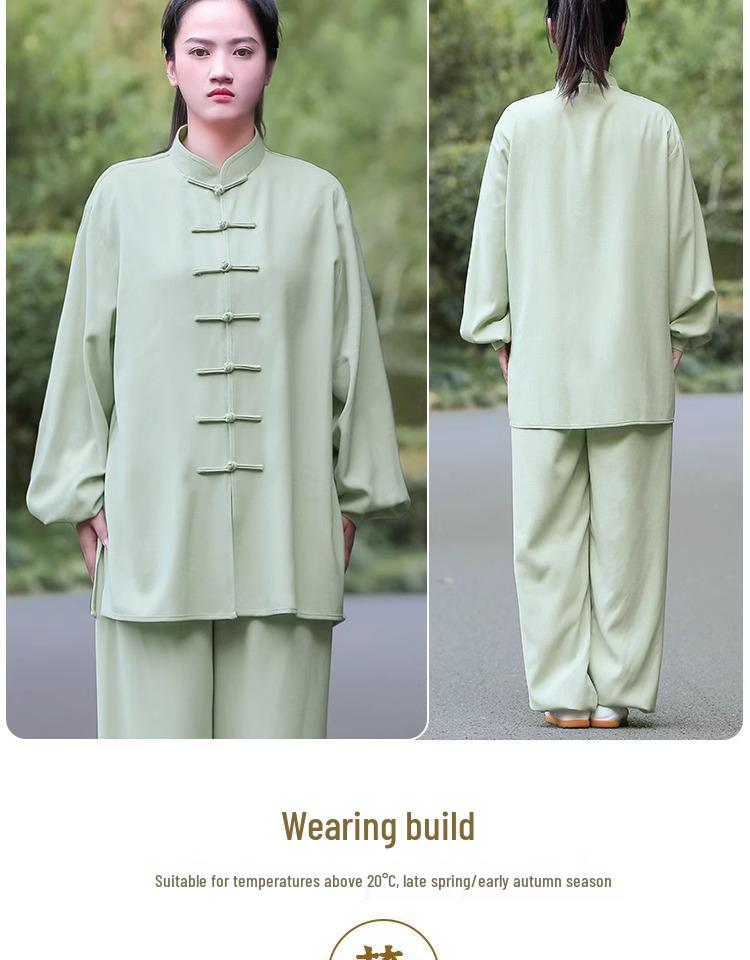 Liwu 2024 Cotton Linen Tai Chi Suit: Unisex Chinese-Style Martial Arts Wear for Spring/Autumn