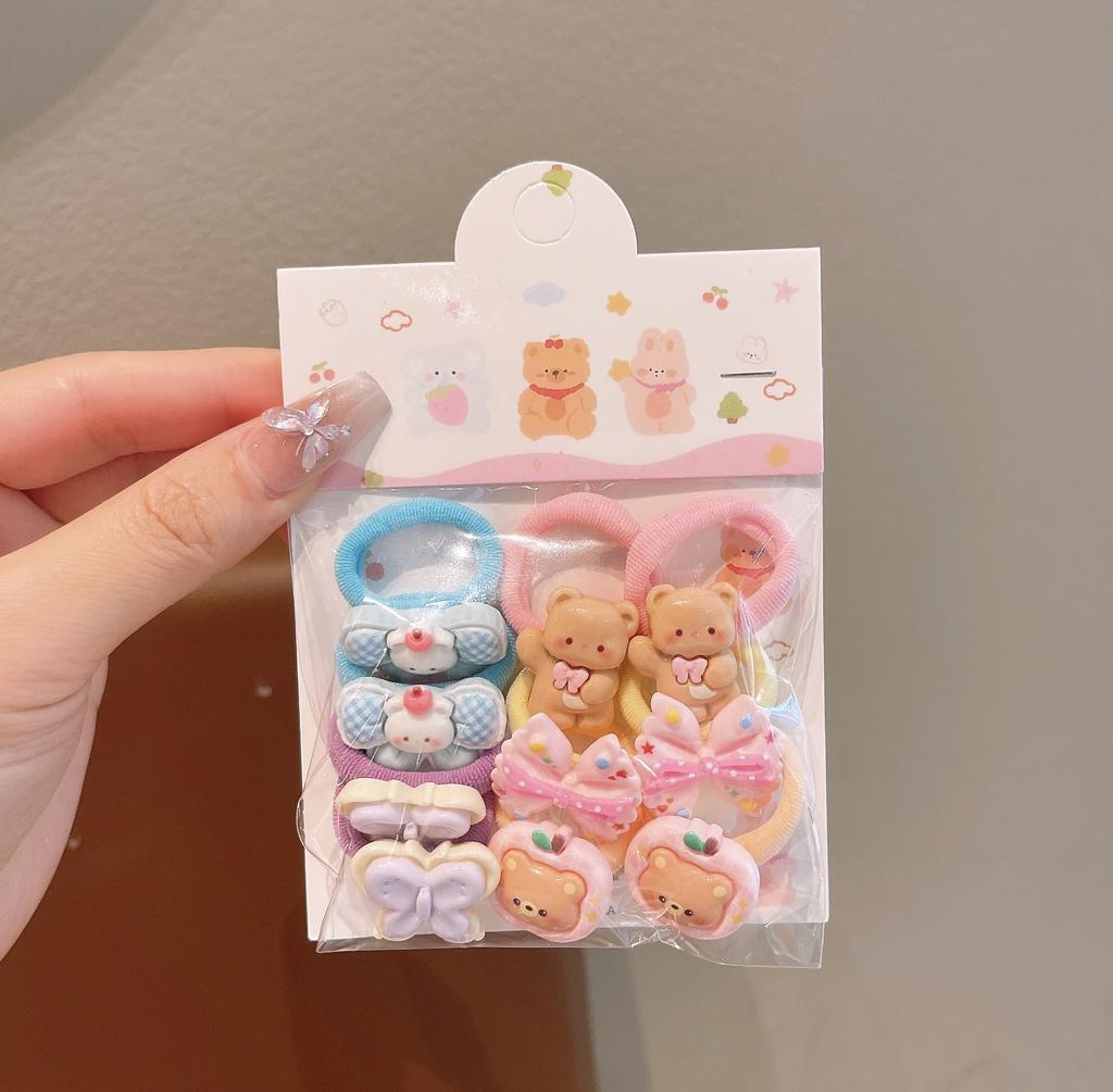 Sweet Children'S Cartoon Hair Band Cute Baby Trumpet Tie Small Pull Rubber Band Hair Rope Girls Do Not Hurt Hair Rope