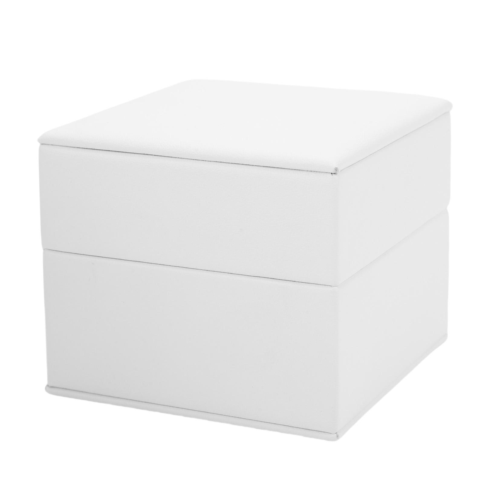 

Box with LCD Display PU Engagement Box Video Player Jewellry Case for Proposal Anniversary Ceremony Gift Giving White