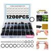 1200PCS Durable Seal Rubber O-Rings Maintenance O-Type Sealing Rubber Ring Plumbing