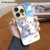Phone Case: Lambskin 2D Flat Samsung Galaxy A34 A35 M05 M06 S20 S22 S21 FE Plus 5G Protective Case, Two Cats Hugging, Christmas and Halloween Gift